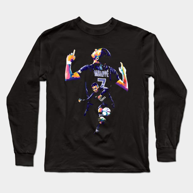 Mbappe Long Sleeve T-Shirt by Wijaya6661